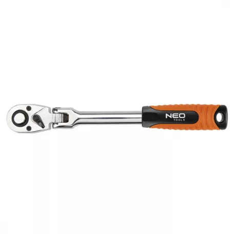 NEO TOOLS Racsnis Hajtókar 1/2" 285mm Csuklós 72F.