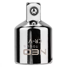 NEO TOOLS Átalakító 1/4"-Ról-3/8"-Ra 26mm-Es