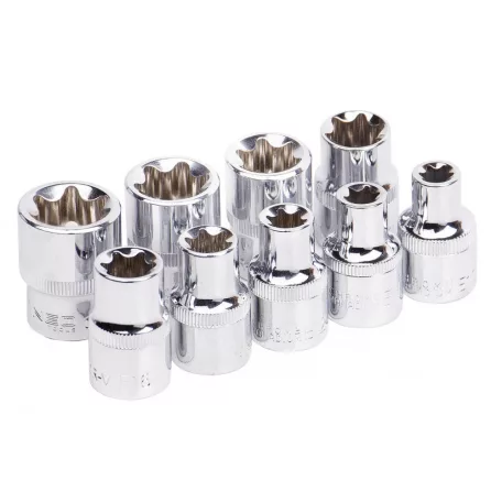 NEO TOOLS Torx Dugófej Készlet 1/2" E10-E24-Ig 9R.