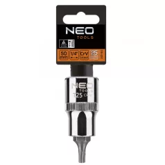 NEO TOOLS Torx 1/2"Imbusz Dugókulcs 6 Szög. T25X55