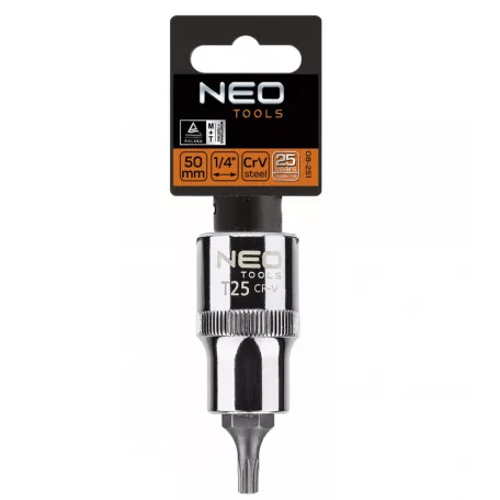 NEO TOOLS Torx 1/2"Imbusz Dugókulcs 6 Szög. T25X55