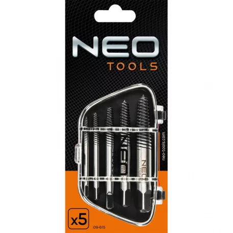 NEO TOOLS Törtcsavar Kihajtó Készlet 5R. 3-18mm