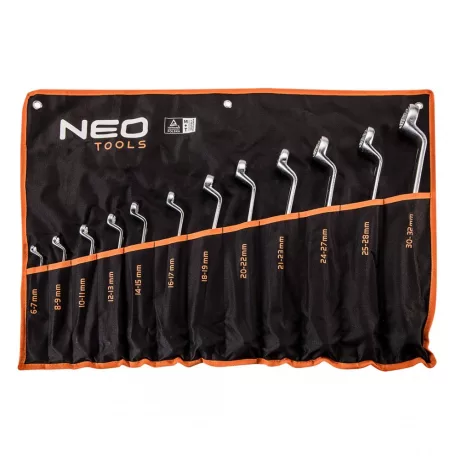 NEO TOOLS Csillagkulcs Klt. 12R. 6-32mm Hajl.