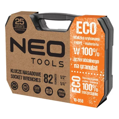 NEO TOOLS Dugókulcs Készlet 1/2" - 1/4" 82R. Eco 