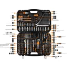 NEO TOOLS Dugókulcs Készlet 1/2"-3/8"-1/4" 233R. 
