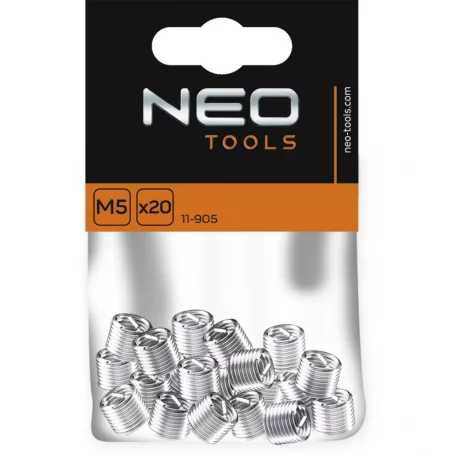 NEO TOOLS Menetjavító Betétek M5 20 db
