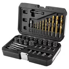   NEO TOOLS Törtcsavar Kiszedő Készlet Vezetőfúrókkal 40 darab