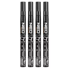 NEO TOOLS Lakkfilc Fekete Vízálló Normál 4 db/Cs 