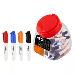 NEO TOOLS Jelölőfilc Mini 4 Szin Vízálló 1 db 