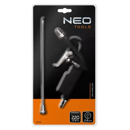 NEO TOOLS Pneumatikus Lefúvatópisztoly Hosszú 300M