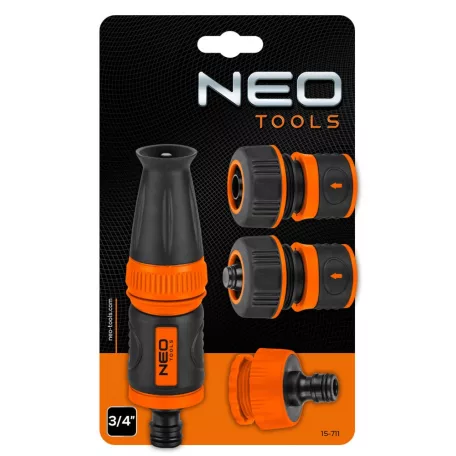NEO TOOLS Locsolófej Csatlakozókkal 3/4" 4 db