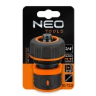 NEO TOOLS Tömlő Csatlakozó 3/4" Két Komp.Stop