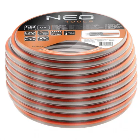 NEO TOOLS Locsolótömlő 50M 1/2" Profi 4Rétegű Optima