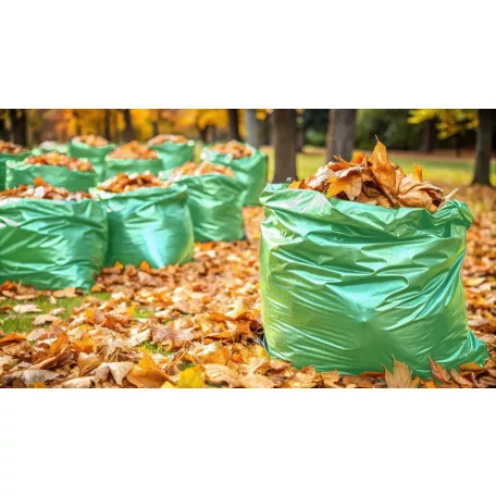 NEO TOOLS Hulladékzsák 200L Zöld Szalagos 10 db/Tek