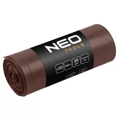 NEO TOOLS Hulladékzsák 120L Barna 10 db/Tek