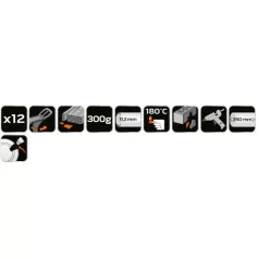 NEO TOOLS Ragasztópatron Q11*250 mm 12D.300G.Fekete 