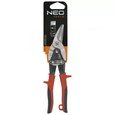 NEO TOOLS Lemezolló 250mm Gumir.Nyéllel Bal