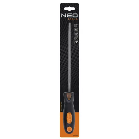 NEO TOOLS Reszelő Kerek 200/2 Gumir.Nyéllel