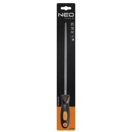 NEO TOOLS Reszelő Négyszög 200/2 Gumir.Nyéllel