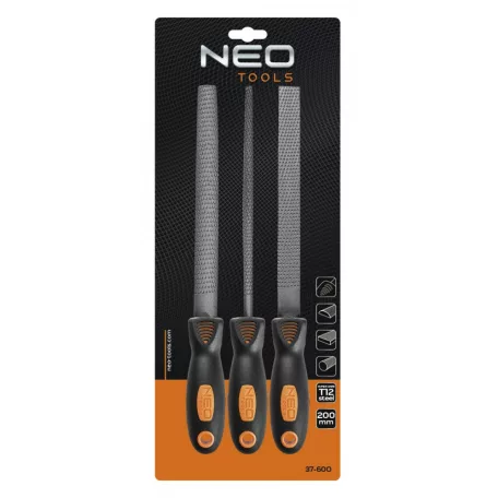 NEO TOOLS Faráspoly Klt. 3R. 200 Gumir.Nyéllel