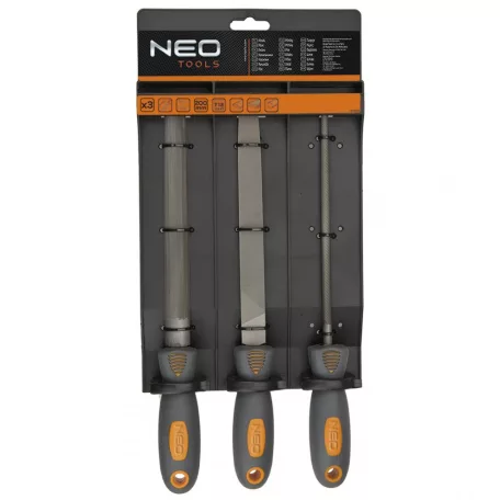 NEO TOOLS Reszelő Klt. 3R. 200/2 Gumir.Nyéllel