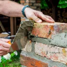 NEO TOOLS Kőműves Kanál 140mm Szögletes Fanyelü