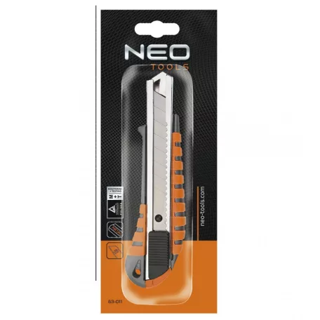 NEO TOOLS Pvc Vágókés 18mm Fémbet.Tördelhető Peng.