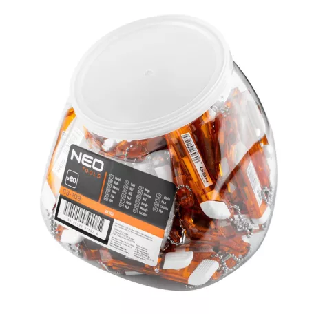 NEO TOOLS Pvc Vágókés Mini Kulcstartó 80 db/Dob 