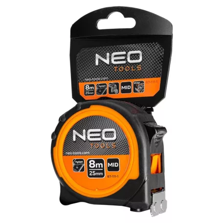 Neo Tools Mérőszalag 8M/25mm Mágneses