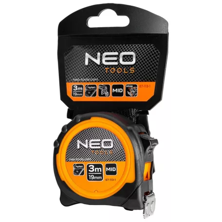 Neo Tools Mérőszalag 3M/19mm Mágneses