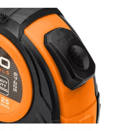 NEO TOOLS Mérőszalag 10M/25 mm Acél Autostop+Rögz. 