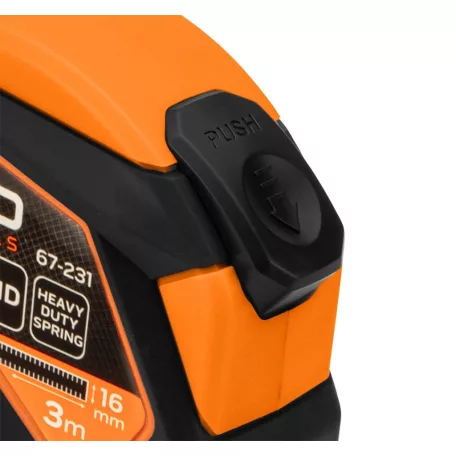 NEO TOOLS Mérőszalag 3M/16 mm Acél Mágn.Autos.+Rögz 