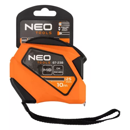 NEO TOOLS Mérőszalag 10M/25 mm Acél Mágn.Auto.Rögz 