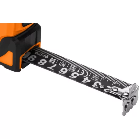 NEO TOOLS Mérőszalag 5M/25 mm Erős.Mágn.Autos.+Rögz Fekete