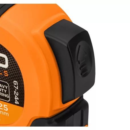 NEO TOOLS Mérőszalag 7,5M/25 mm Erős.Mágn.Autos.+Rö Fekete