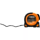NEO TOOLS Mérőszalag 10M/25 mm Erős.Mágn.Autos.+Rö Fekete
