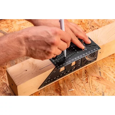NEO TOOLS Derékszög,Vonalzó,Szögmérő 3D Jelölő Sab