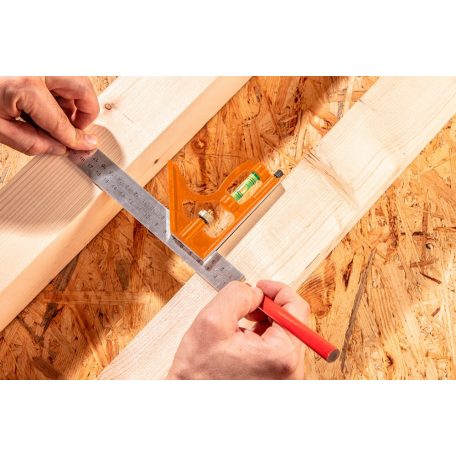 SZÖGMÉRŐ PROFI 30CM DERÉKSZÖG ÉS VONALZÓ NEO TOOLS