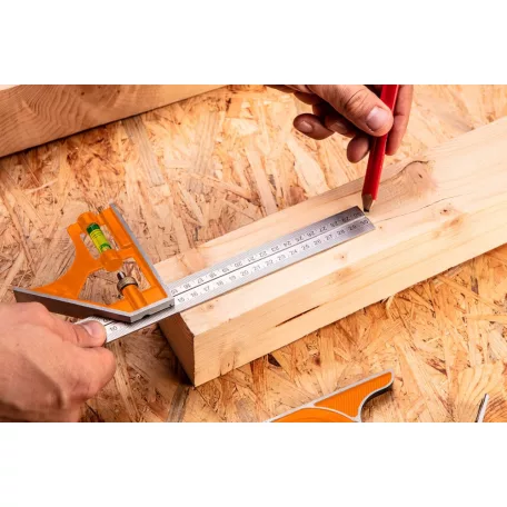 NEO TOOLS Szögmérő Profi 60Cm Derékszög És Vonalzó