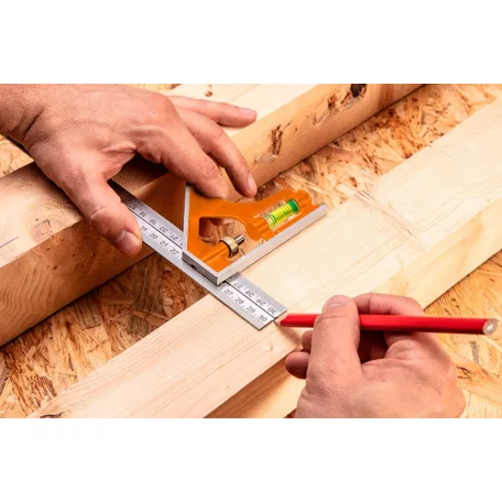 NEO TOOLS Szögmérő Profi 60Cm Derékszög És Vonalzó