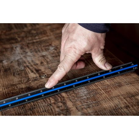 Műszaki vonalzó 3élű 30cm aluminium neo tools