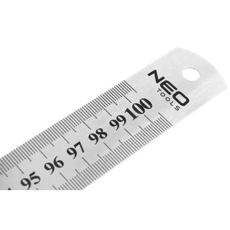 NEO TOOLS Műszaki Vonalzó 100 cm Rozsdamentes 