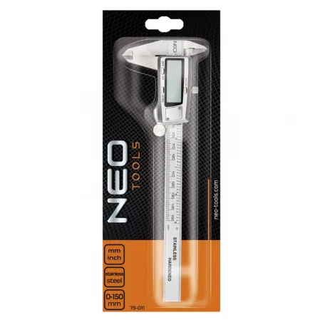 NEO TOOLS Tolómérő 150mm Digitális Acél