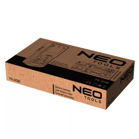 NEO TOOLS Lézeres Távolságmérő 100 Méterig Ip54