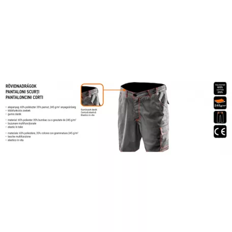 NEO TOOLS Munkaruha Rövidnadrág B.Xl/56 81-440-Xl