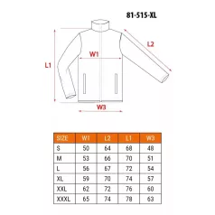 NEO TOOLS Munkaruha Pulóver Outdoor Cippzár.Szürke L