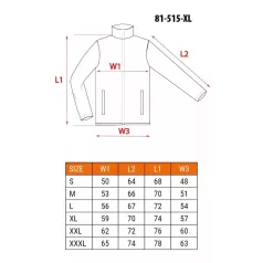 NEO TOOLS Munkaruha Pulóver Outdoor Cippzár.Szürke 