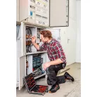 NEO TOOLS Munkaruha Flanel Ing Piros-Fekete-Fehér