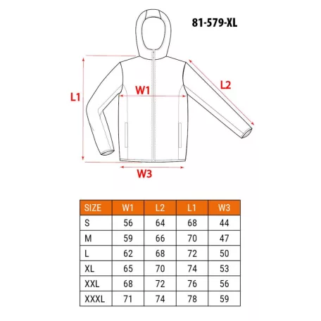 NEO TOOLS Munkaruha Kabát Szig. Kapucnis Zöld Xl 