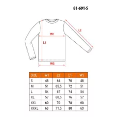 NEO TOOLS Munkaruha Póló Hosszú Ujjú Fekete Neo S 